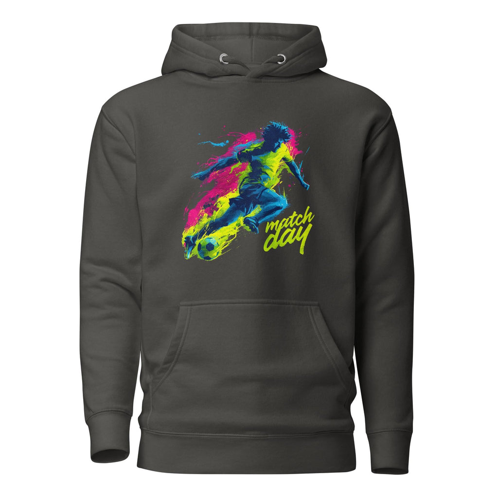 Unisex Soccer Graphic Hoodie: "Match Day" Streetwear Apparel