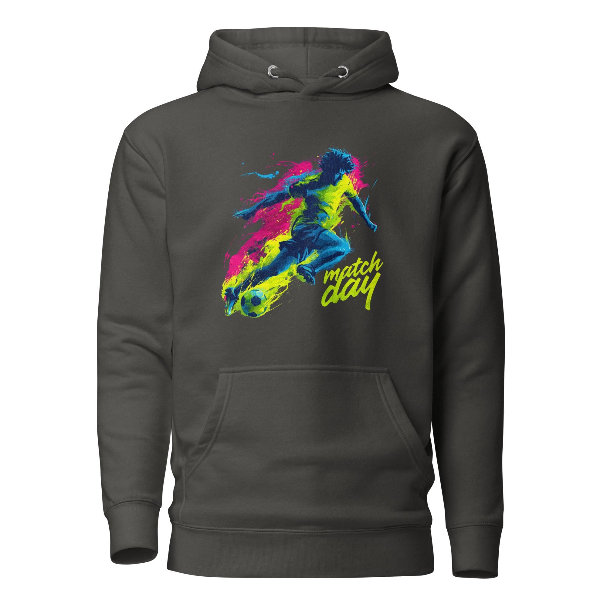 Unisex Soccer Graphic Hoodie: "Match Day" Streetwear Apparel