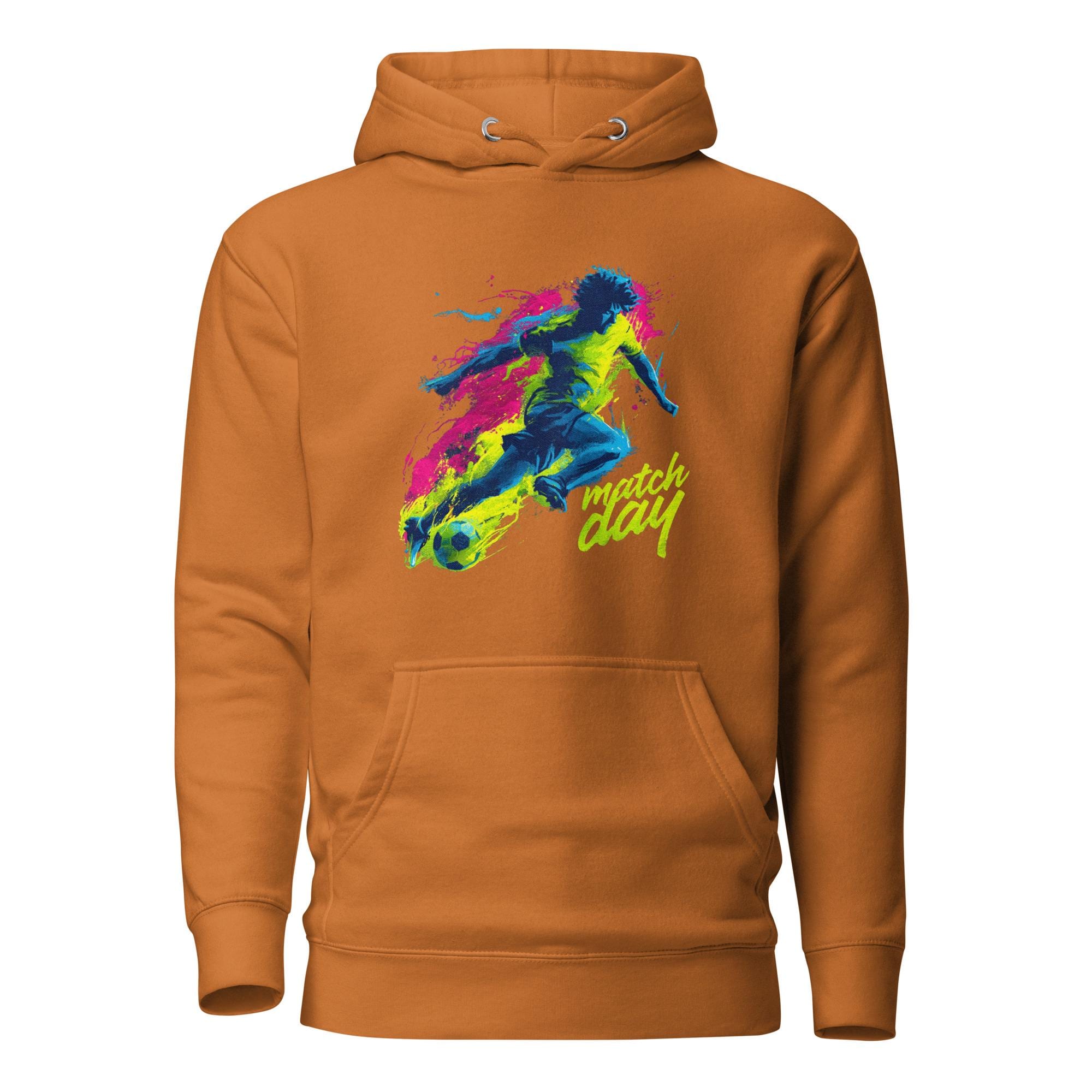 Unisex Soccer Graphic Hoodie: "Match Day" Streetwear Apparel