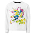 All-Over Print Soccer Sweatshirt: Dynamic Action Design, Unisex Fit