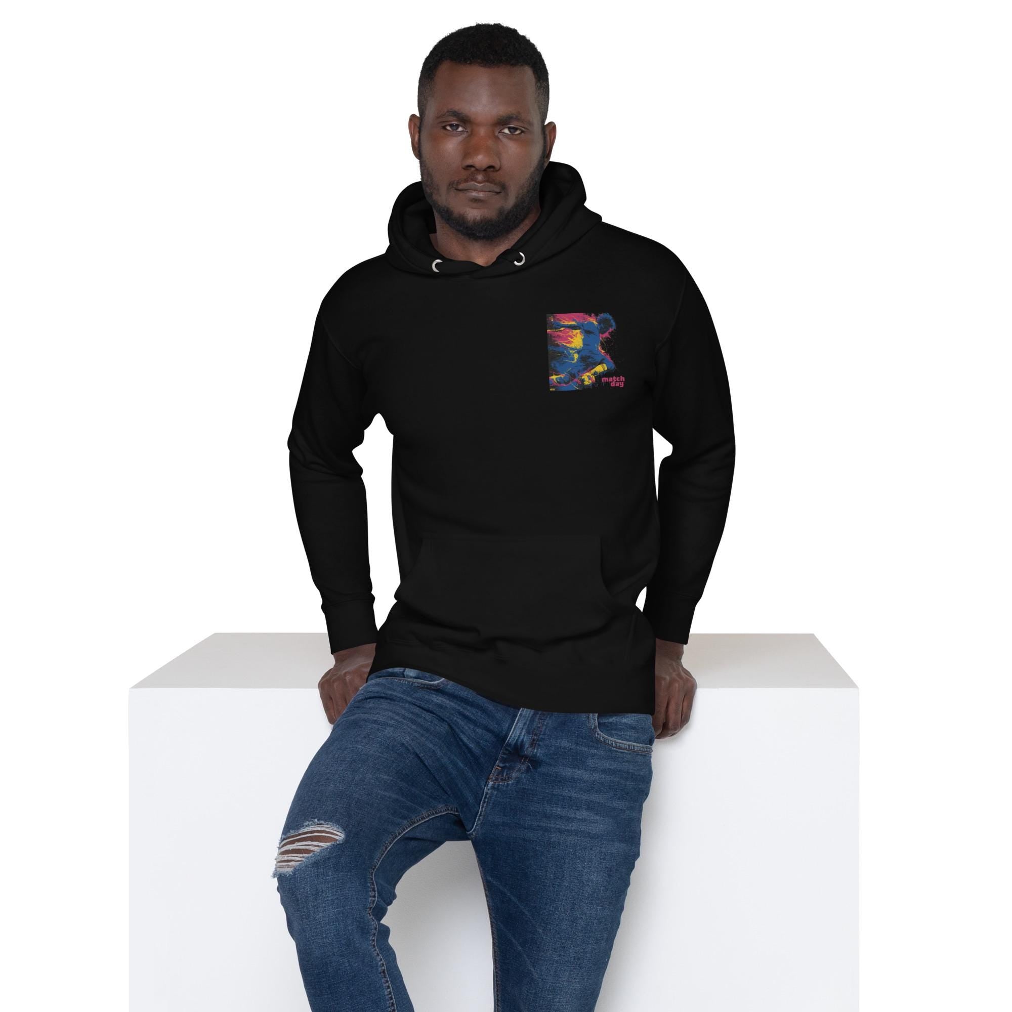 Streetwear Hoodie: Abstract Graphic Print, Pouch Pocket, 3-Panel Hood