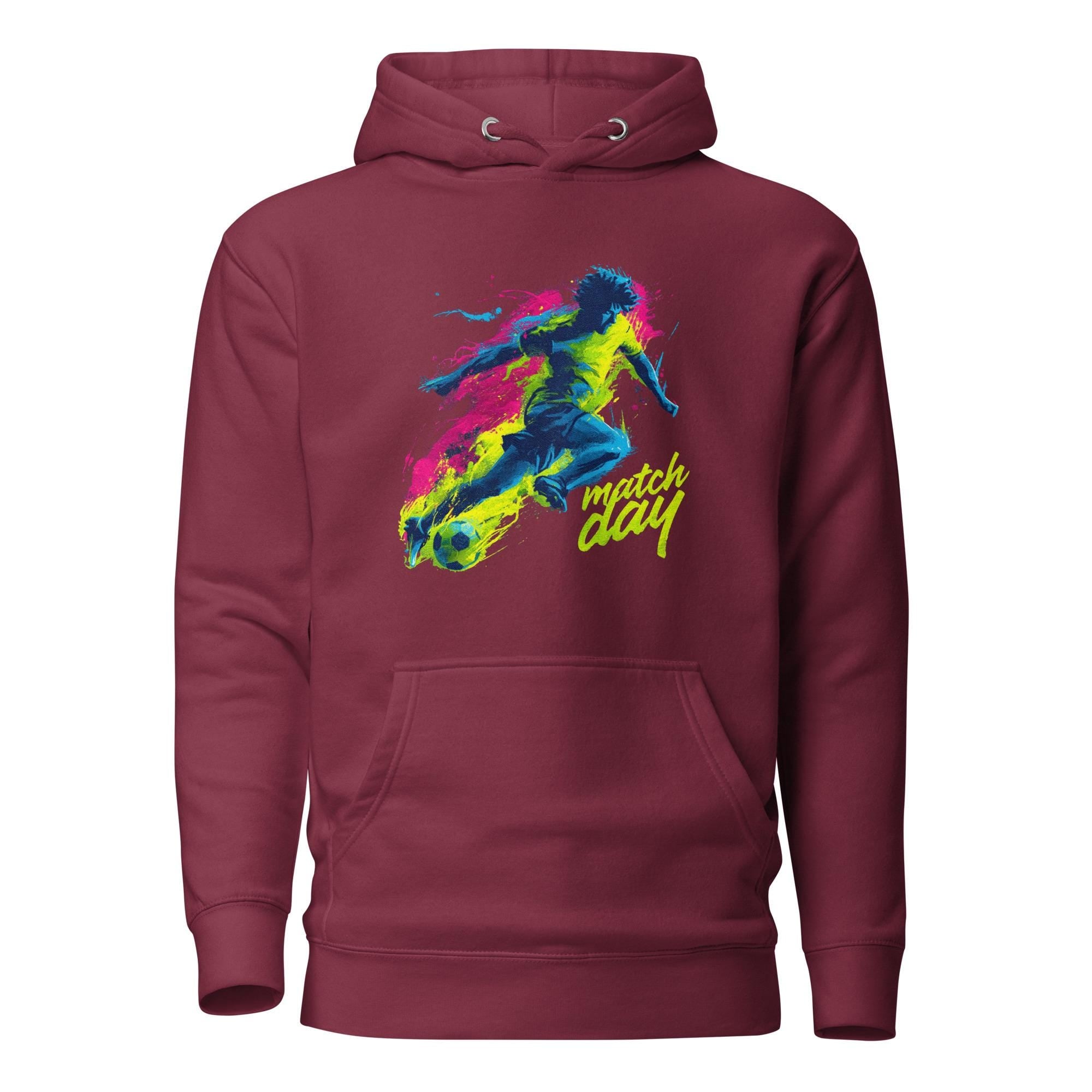 Unisex Soccer Graphic Hoodie: "Match Day" Streetwear Apparel